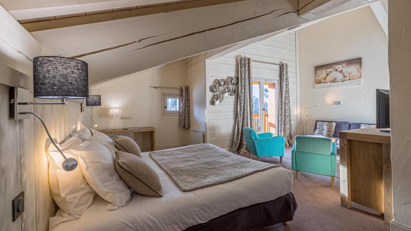 Hotel Carlina By Les Etincelles La Plagne Bagian luar foto